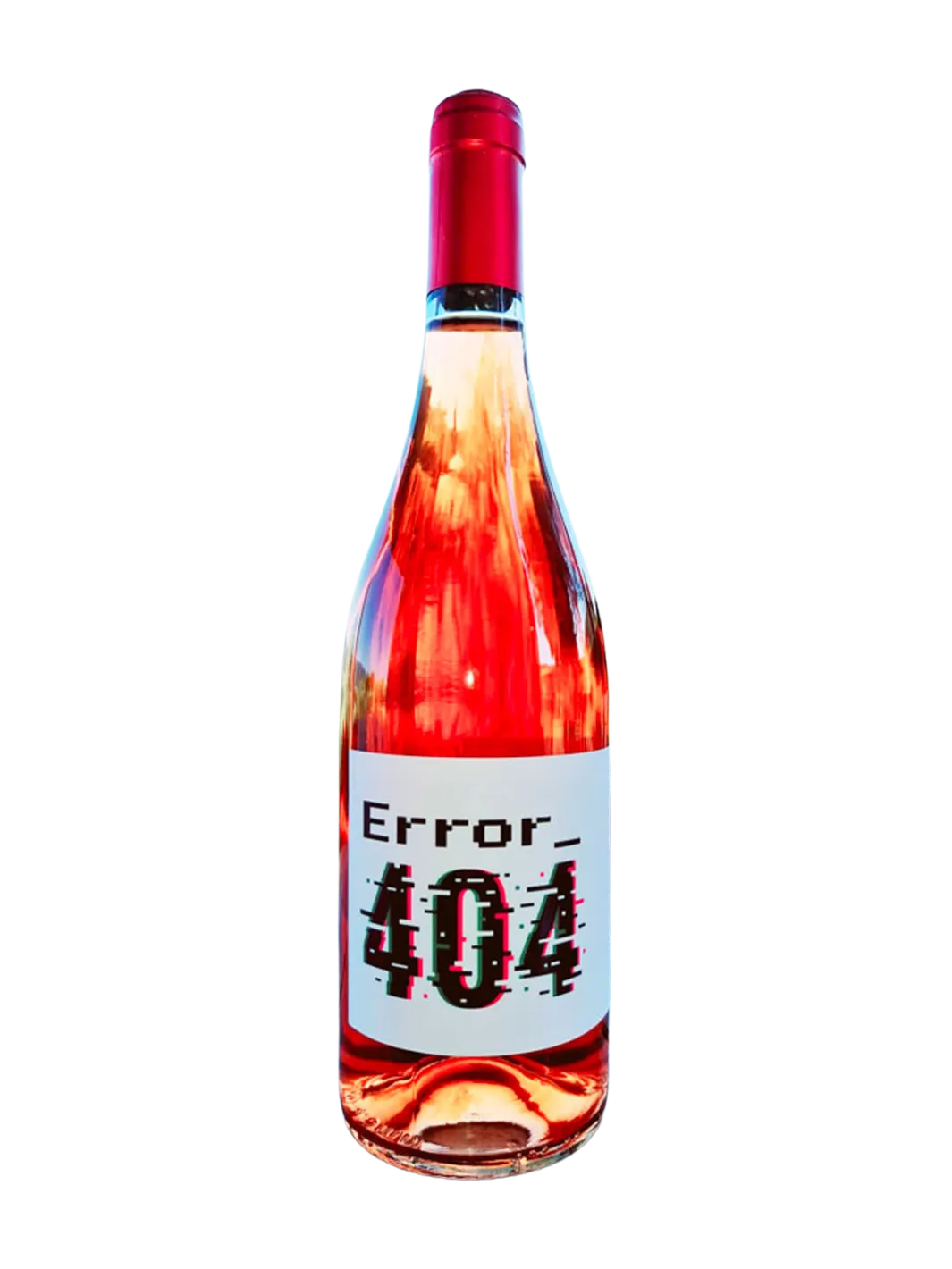 Bottiglia Error 404 Rosato IGT Toscana Panzanello 2021, vino rosé biologico 100% Sangiovese dal colore intenso